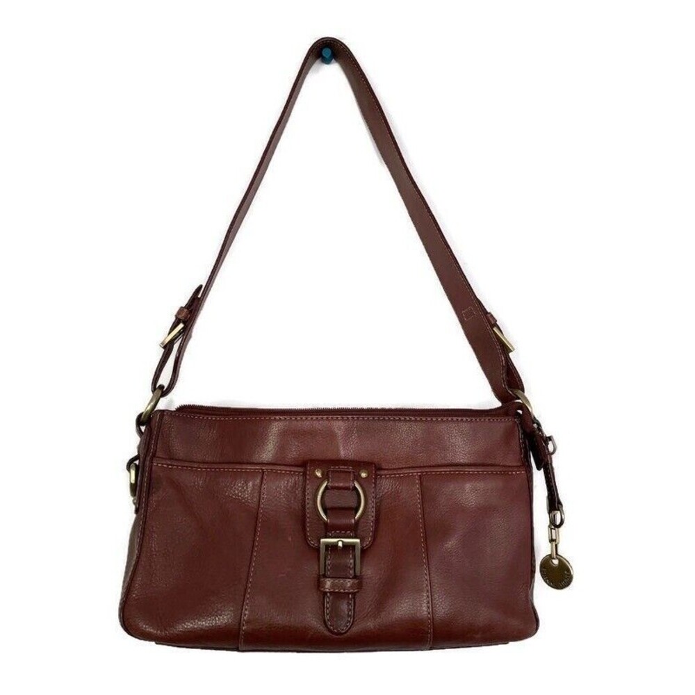 Vintage Etienne Aigner Brown Leather Shoulder Bag Multi-Pocket Leather Bag